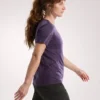 T-shirt à col rond en laine mérinos Lana SS pour femme