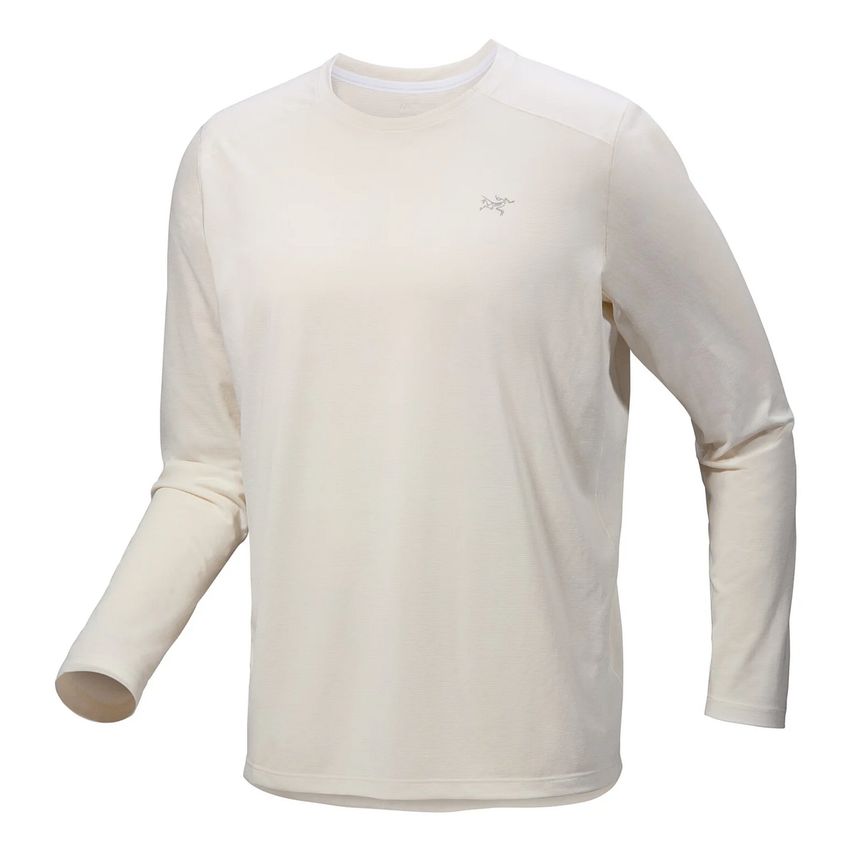 T-shirt à col rond et manches longues Cormac Crew « Natural Beige »