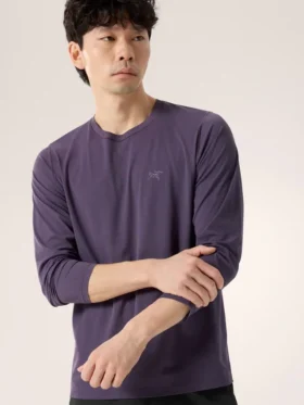 T-shirt à col rond et manches longues Cormac Crew pour homme