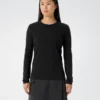 T-shirt à col rond et manches longues « Frame » pour femme