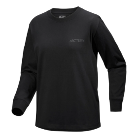 T-shirt à col rond et manches longues Kragg Cotton Bird « Noir »