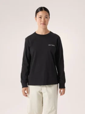 T-shirt à col rond et manches longues Kragg Cotton Bird pour femme