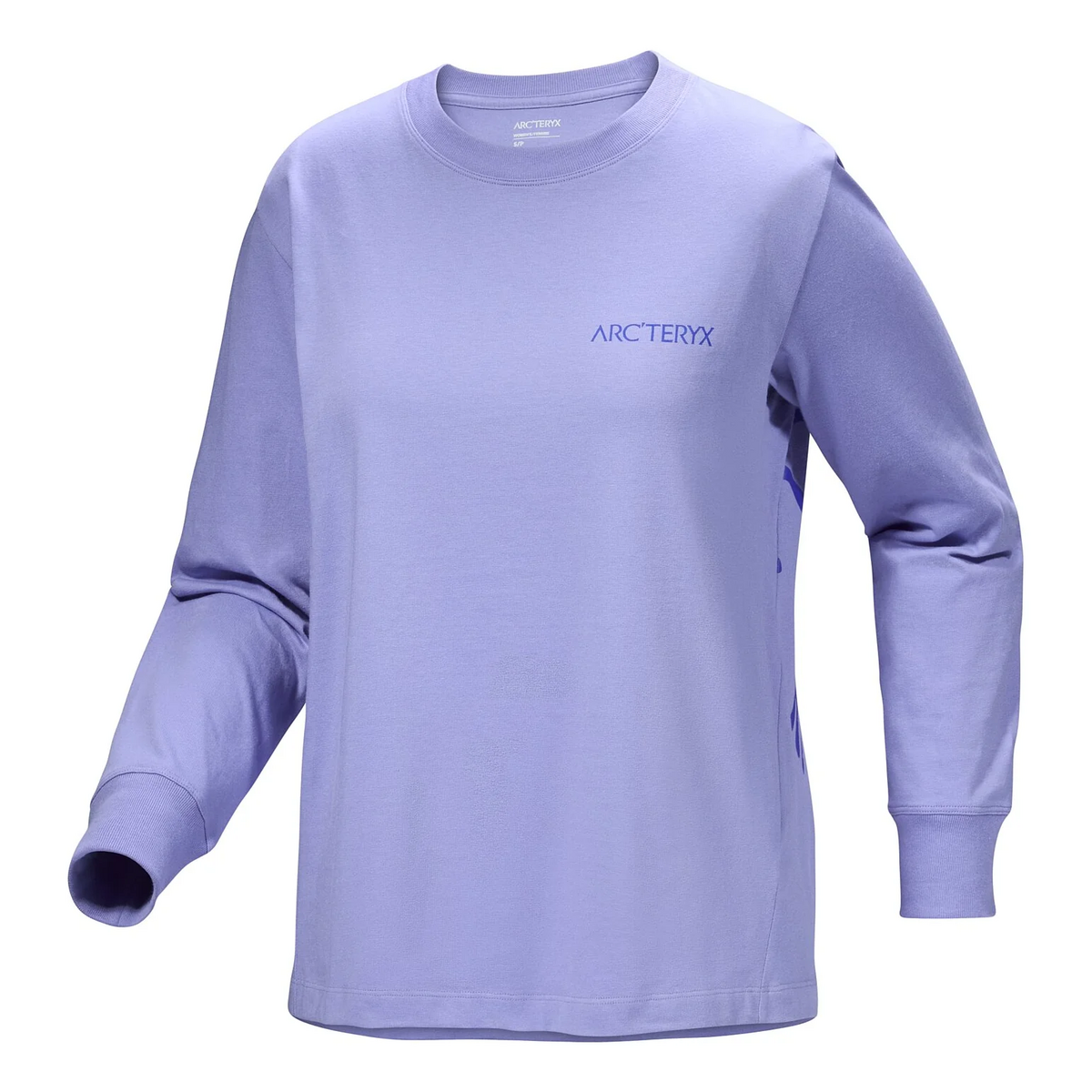 T-shirt à col rond et manches longues Kragg Cotton Bird « Purple »