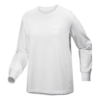 T-shirt à col rond et manches longues Kragg en coton « White »