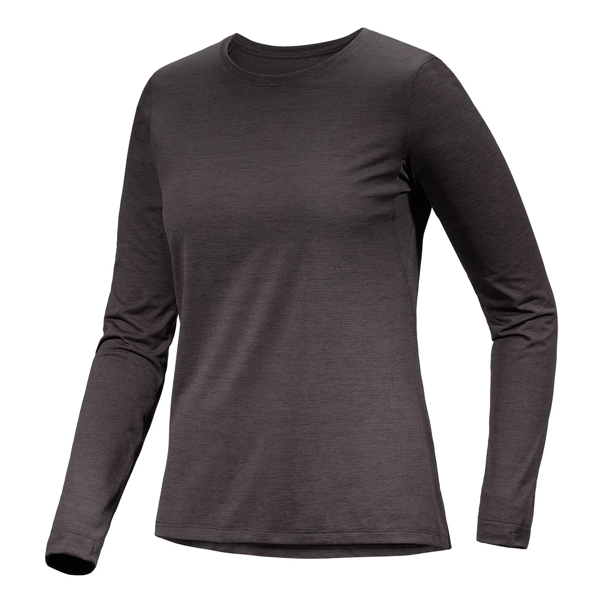 T-shirt à col rond et manches longues Taema « Black »