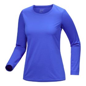 T-shirt à col rond et manches longues Taema « Blue »