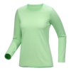 T-shirt à col rond et manches longues Taema « Green »