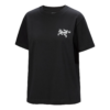 T-shirt à col rond Kragg Cotton Bird Tile SS « Noir »