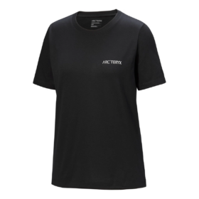 T-shirt à col rond Kragg SL Cotton Blurred Bird « Black »