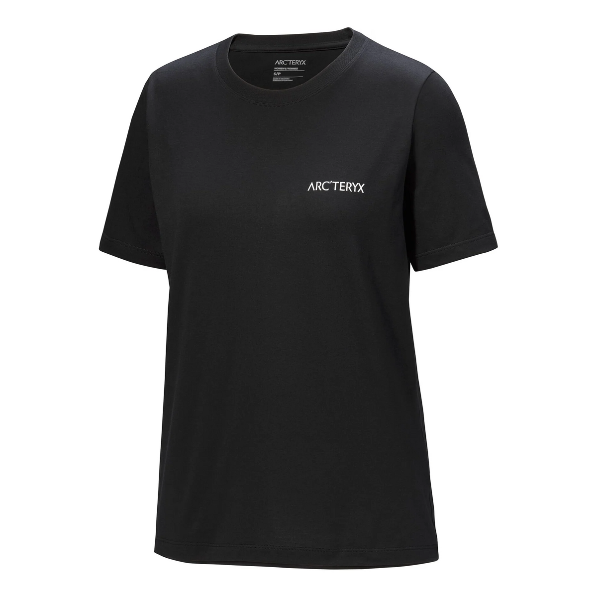 T-shirt à col rond Kragg SL Cotton Blurred Bird « Black »