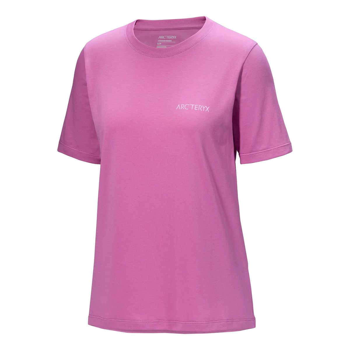 T-shirt à col rond Kragg SL Cotton Blurred Bird « Pink »