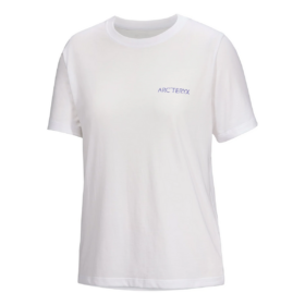 T-shirt à col rond Kragg SL Cotton Blurred Bird « White »