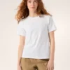 T-shirt à col rond Kragg SL Cotton Emblem SS pour femme