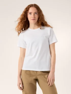 T-shirt à col rond Kragg SL Cotton Emblem SS pour femme