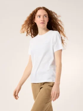 T-shirt à col rond Kragg SL Cotton Emblem SS pour femme