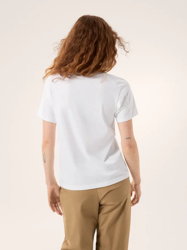 T-shirt à col rond Kragg SL Cotton Emblem SS pour femme