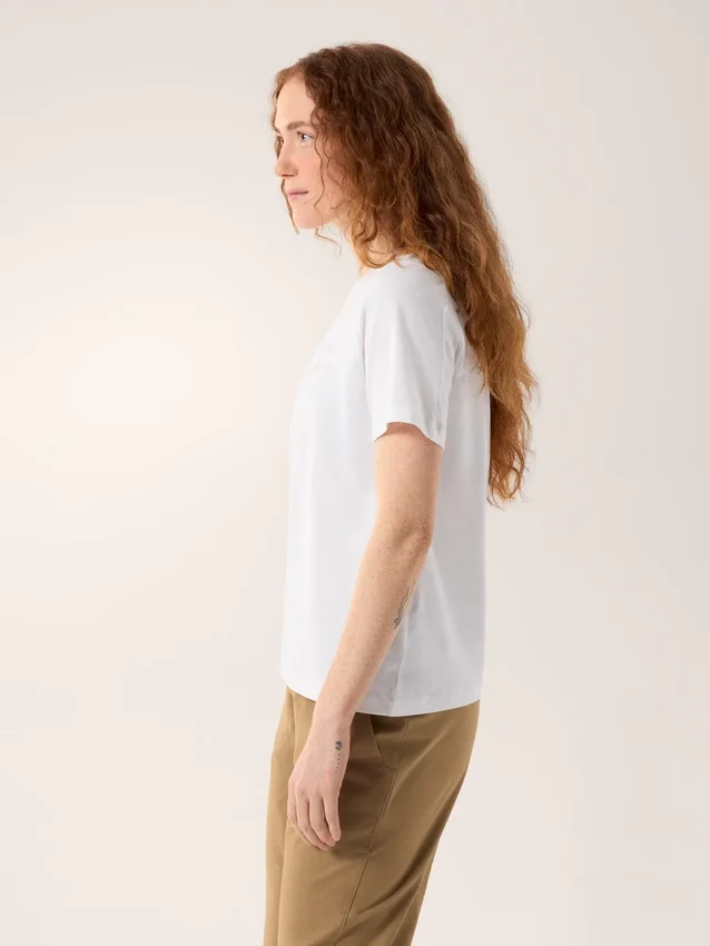 T-shirt à col rond Kragg SL Cotton Emblem SS pour femme