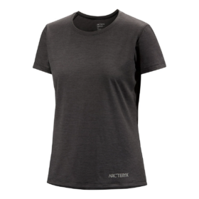 T-shirt à col rond « Taema Arc » « Oiseau » « Noir »