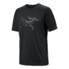 T-shirt Ionia en laine mérinos avec logo « Noir »
