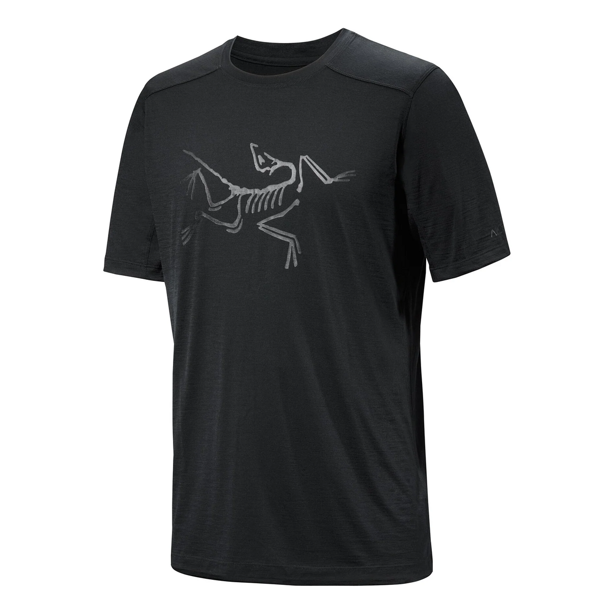 T-shirt Ionia en laine mérinos avec logo « Noir »
