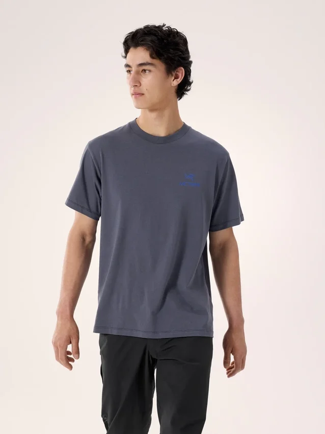 T-shirt Kragg SL en coton avec motif « Bird Word » à manches courtes pour homme
