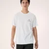 T-shirt Kragg SL en coton avec motif « Bird Word » à manches courtes pour homme