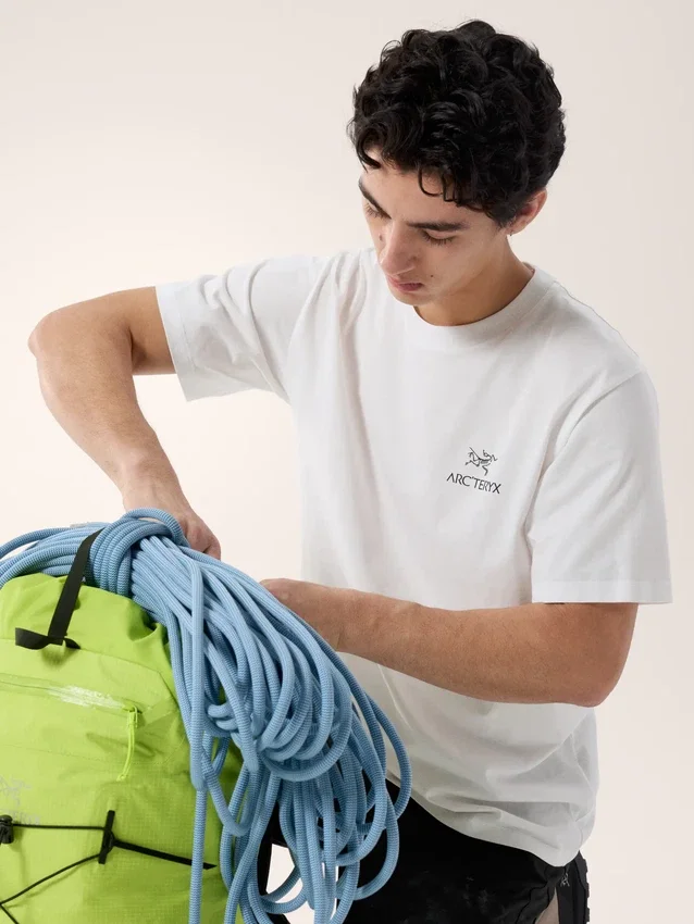 T-shirt Kragg SL en coton avec motif « Bird Word » à manches courtes pour homme