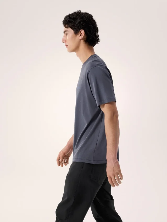 T-shirt Kragg SL en coton avec motif « Bird Word » à manches courtes pour homme