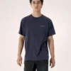 T-shirt Kragg SL en coton « Blurred Bird » à manches courtes pour homme