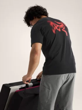 T-shirt Kragg SL en coton « Blurred Bird » à manches courtes pour homme
