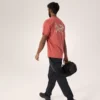 T-shirt Kragg SL en coton « Blurred Bird » à manches courtes pour homme
