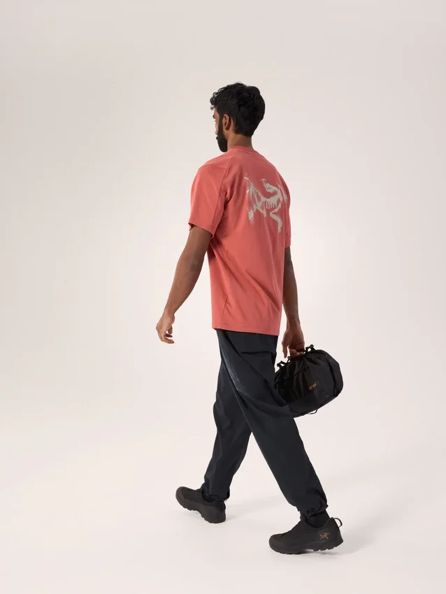 T-shirt Kragg SL en coton « Blurred Bird » à manches courtes pour homme