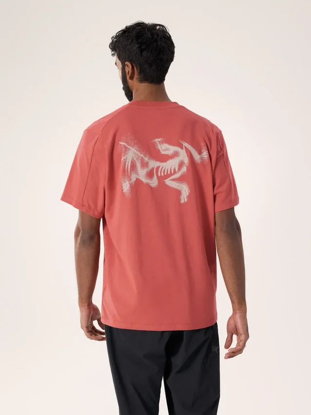 T-shirt Kragg SL en coton « Blurred Bird » à manches courtes pour homme
