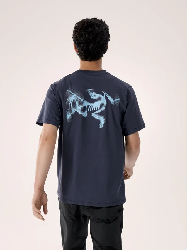 T-shirt Kragg SL en coton « Blurred Bird » à manches courtes pour homme