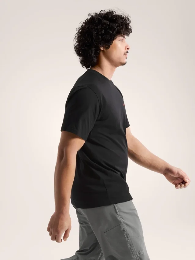 T-shirt Kragg SL en coton « Blurred Bird » à manches courtes pour homme