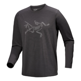 T-shirt à manches longues avec logo Cormac « Noir »