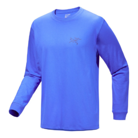 T-shirt à manches longues en coton Kragg SL « Bleu »