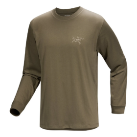 T-shirt à manches longues en coton Kragg SL « Vert olive »
