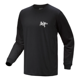 T-shirt à manches longues Kragg SL Cotton Bird Tile « Black »