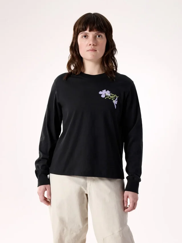 T-shirt à manches longues Kragg SL Cotton Bloom pour femme