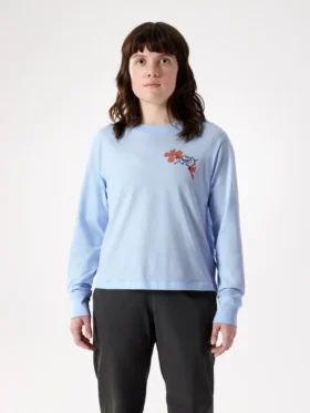 T-shirt à manches longues Kragg SL Cotton Bloom pour femme
