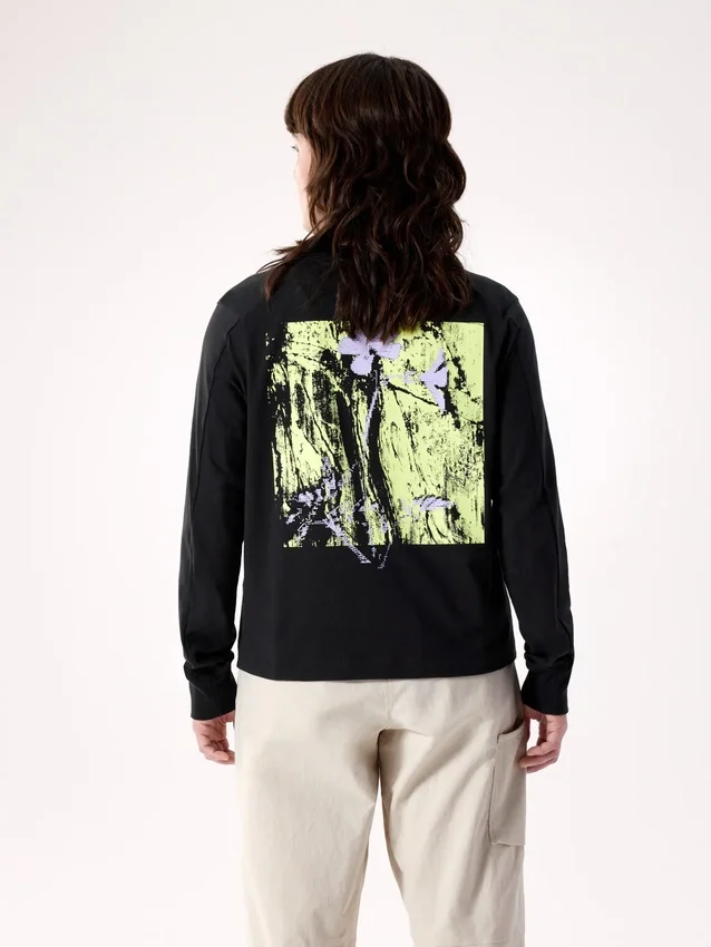 T-shirt à manches longues Kragg SL Cotton Bloom pour femme