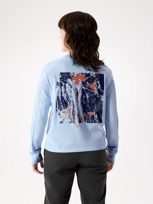 T-shirt à manches longues Kragg SL Cotton Bloom pour femme