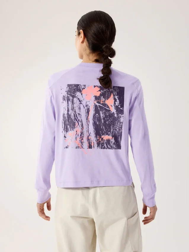 T-shirt à manches longues Kragg SL Cotton Bloom pour femme