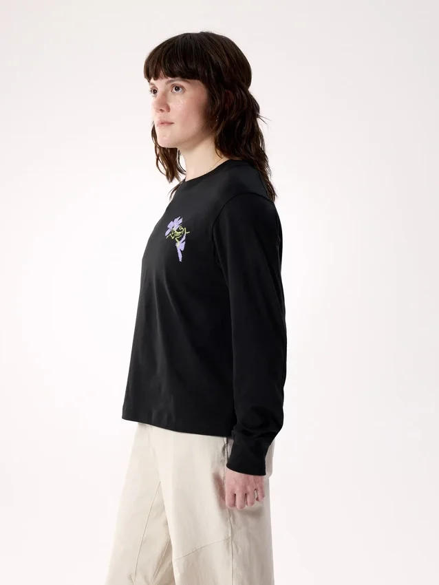 T-shirt à manches longues Kragg SL Cotton Bloom pour femme