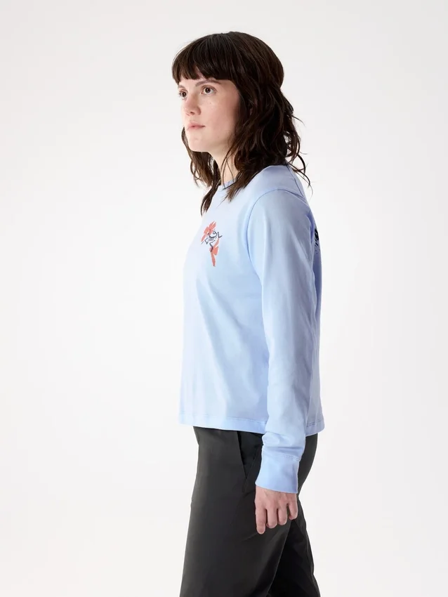 T-shirt à manches longues Kragg SL Cotton Bloom pour femme