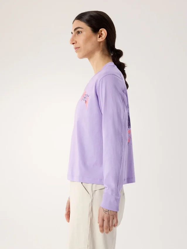 T-shirt à manches longues Kragg SL Cotton Bloom pour femme