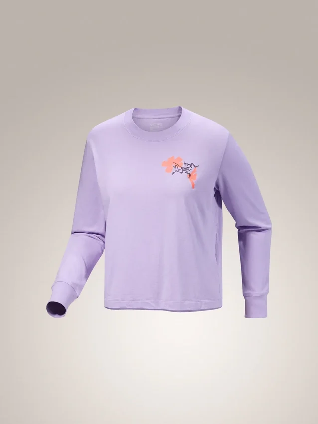 T-shirt à manches longues Kragg SL Cotton Bloom pour femme